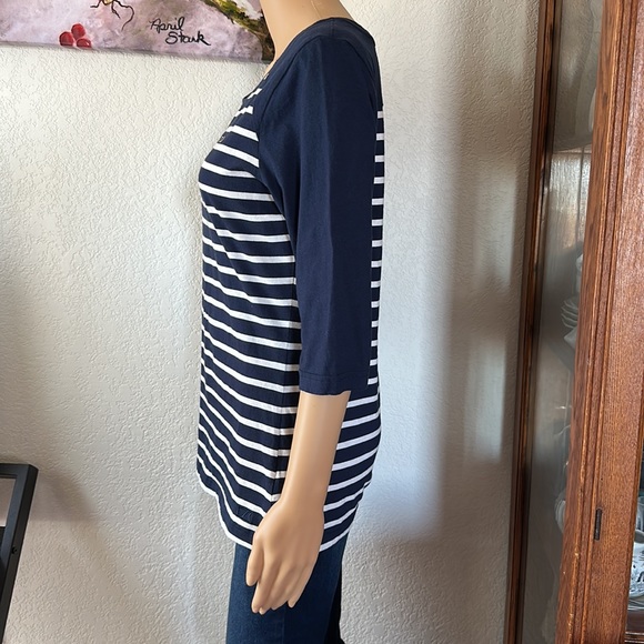 Cutter & Buck Blue & White USNA Shirt - Picture 4 of 5